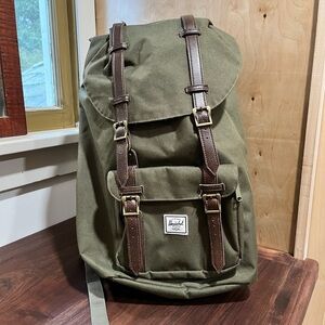 Herschel Supply Company Olive and Brown Americana Backpack